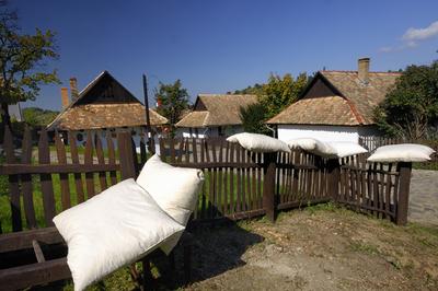 Hollókő, Ófalu védett falurész-stock-foto