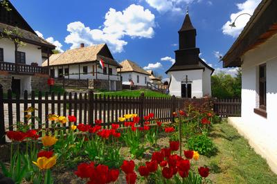 Hollókő, Ófalu védett falurész-stock-photo