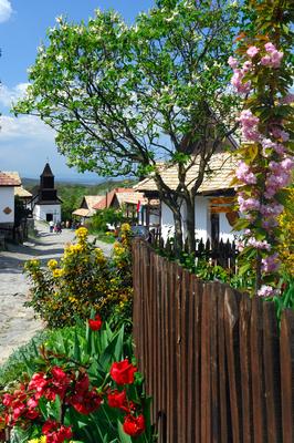 Hollókő, Ófalu védett falurész-stock-foto