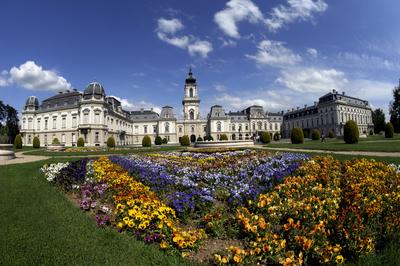 Keszthely, Festetics-kastély-stock-foto