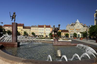 Szombathely, Fő tér-stock-foto