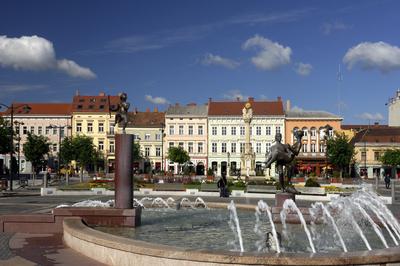 Szombathely, Fő tér-stock-foto