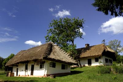 Kávás, Népi lakóház, múzeumház-stock-foto