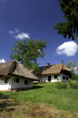 Kávás, Népi lakóház, múzeumház-stock-foto