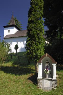 Böde-Zalaszentmihályfa, Római katolikus templom-stock-foto