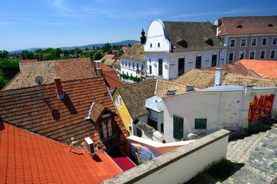 Szentendre belvárosa-stock-foto
