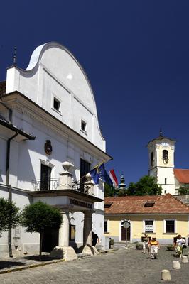 Szentendre belvárosa-stock-foto