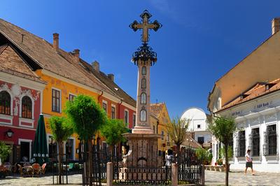 Szentendre, Fő tér-stock-foto