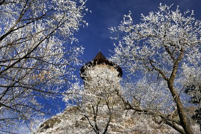 Somoskő vára-stock-foto