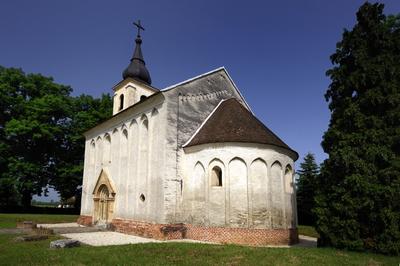 Magyarszecsőd, Katolikus templom-stock-foto