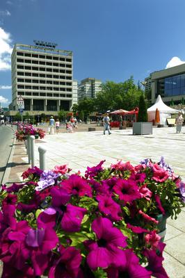 Salgótarján belvárosa-stock-foto