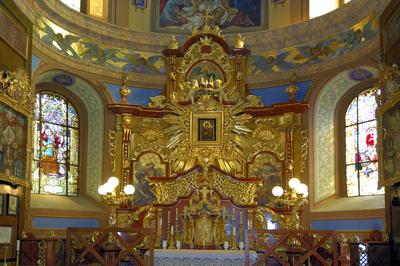 Máriapócs, Szent Mihály-templom-stock-foto