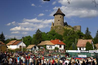 Somoskői vár-stock-foto