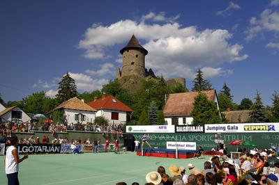 Somoskői vár-stock-foto