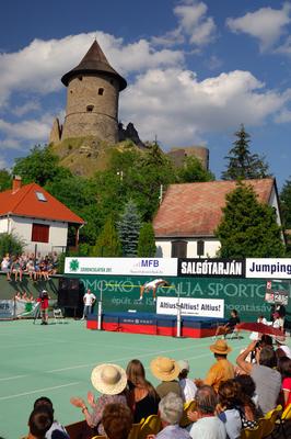 Somoskői vár-stock-foto