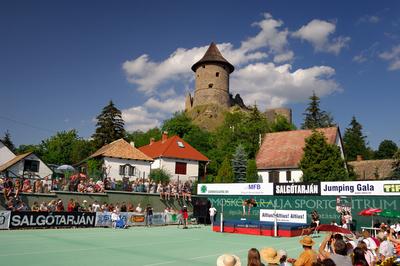 Somoskői vár-stock-foto