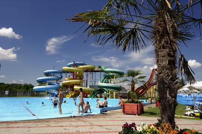 Vásárosnamény, Atlantika Aquapark-stock-foto