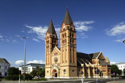 Nyíregyháza, római katolikus templom-stock-photo