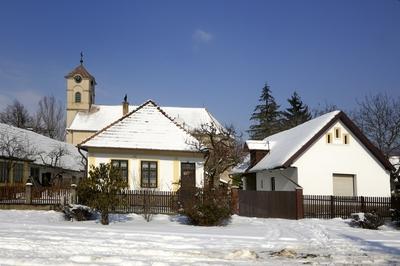Nagybörzsöny télen-stock-foto