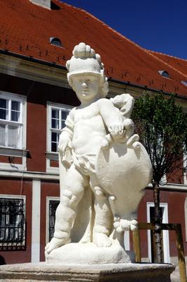 Vác belvárosa (Március 15. tér)-stock-foto