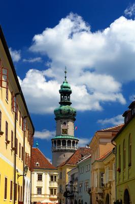 Sopron belvárosa, Tűztorony-stock-photo