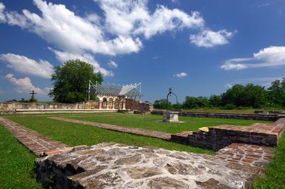 Somogyvár, a Szent Egyed bencés apátság romjai-stock-photo