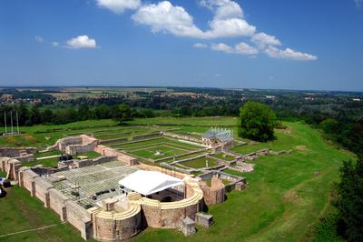 Somogyvár, a Szent Egyed bencés apátság romjai-stock-foto