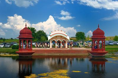 Somogyvámos, Krisna-völgy-stock-foto