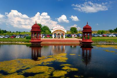 Somogyvámos, Krisna-völgy-stock-foto