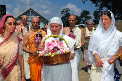 Somogyvámos, Krisna-völgy-stock-foto