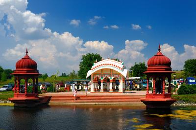 Somogyvámos, Krisna-völgy-stock-foto