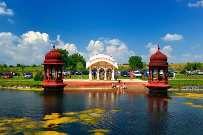 Somogyvámos, Krisna-völgy-stock-foto