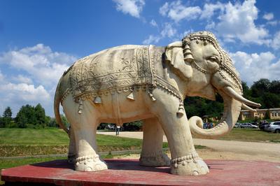 Somogyvámos, Krisna-völgy-stock-foto