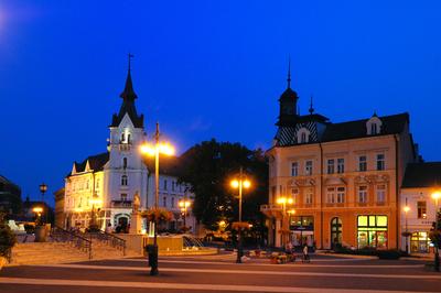 Kaposvár belvárosa (Kossuth tér)-stock-foto