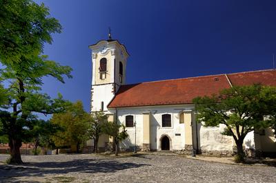 Szentendre, Keresztelő Szent János-plébániatemplom-stock-foto