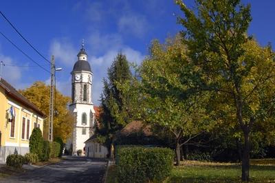 Nagymaros, Római katolikus templom-stock-foto