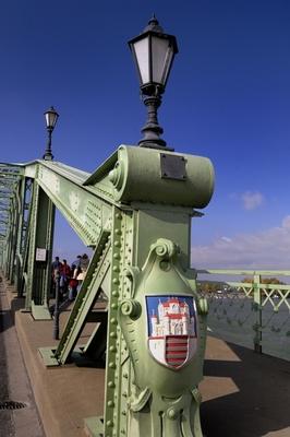 Esztergom, Mária Valéria híd-stock-foto