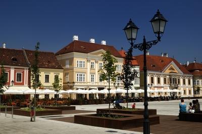 Győr, Széchenyi tér-stock-photo