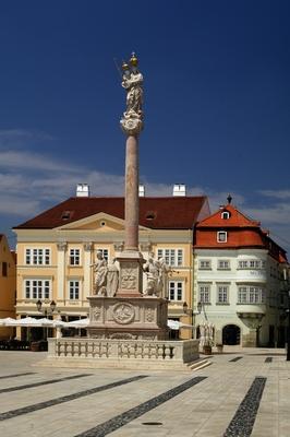 Győr, Széchenyi tér-stock-foto