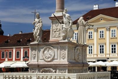 Győr, Széchenyi tér-stock-foto