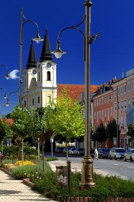 Zalaegerszeg megszépült városközpontja-stock-foto