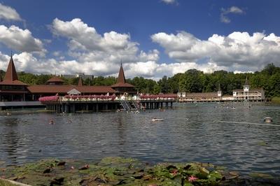 Hévízi Tófürdő-stock-foto
