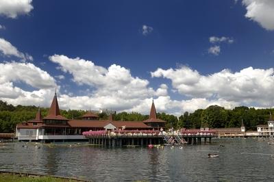 Hévízi Tófürdő-stock-foto