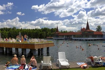 Hévízi Tófürdő-stock-foto