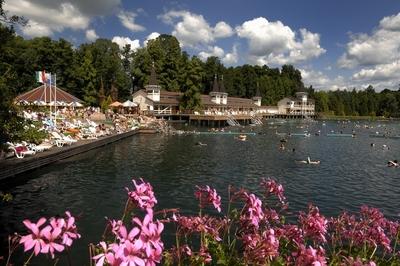 Hévízi Tófürdő-stock-foto