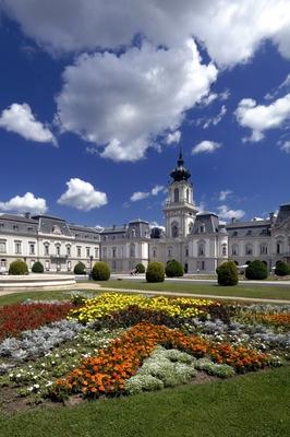Keszthely, Festetics-kastély-stock-foto