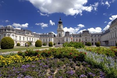 Keszthely, Festetics-kastély-stock-foto