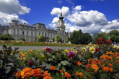 Keszthely, Festetics-kastély-stock-foto