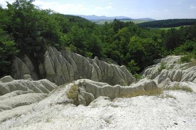 Riolit-tufa képződmény Kazáron-stock-foto