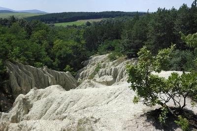Riolit-tufa képződmény Kazáron-stock-foto